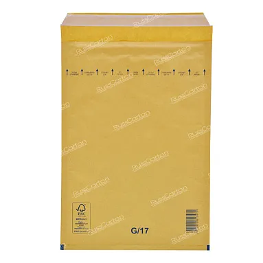 Бурый крафт пакет с прослойкой, 25х35 см, G/17-G