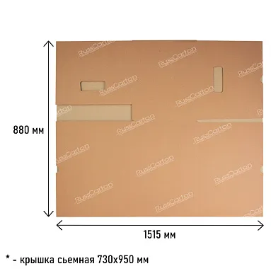Картонная коробка архивная, с крышкой, 395х315х270 мм, Т-24 бурый