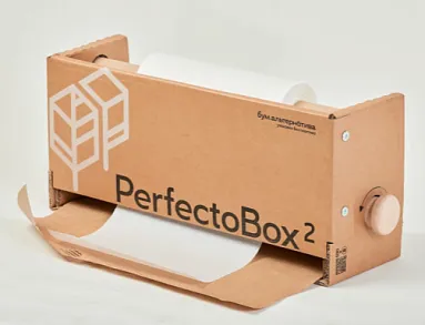 Настольный диспенсер "PerfectoBox2" сетчатой крафт-бумагой + тишью