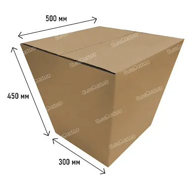 Картонная коробка для цветов, 300х300х450х500х500 мм, бурый. У