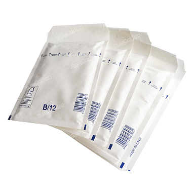 Белый крафт пакет с прослойкой, 14х22.5 см, В-12