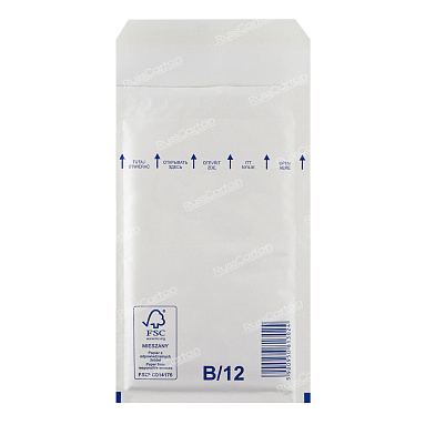 Белый крафт пакет с прослойкой, 14х22.5 см, В-12