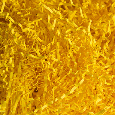 Бумажный наполнитель "Солнечно-желтый" прямой, 100 гр