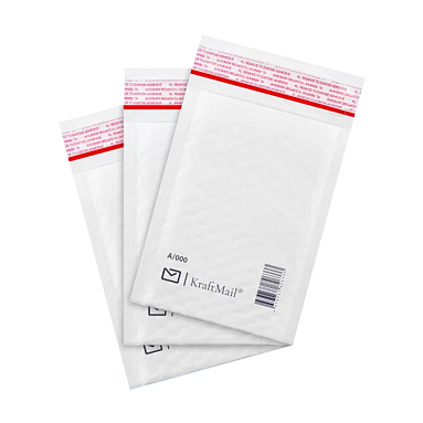 Белый крафт пакет с прослойкой, 13х17 см, А-000