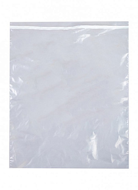 Курьер-пакет прозрачный без кармана, 430х500+40 мм, 50 мкм