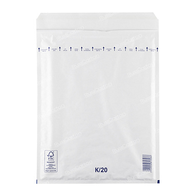 Белый крафт пакет с прослойкой, 37х48 см, К-20