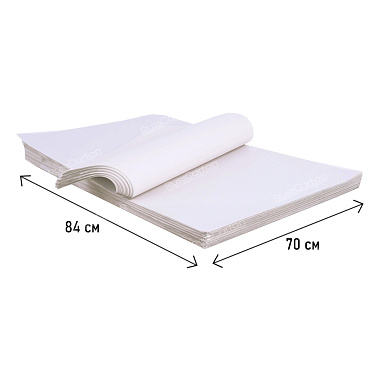 Газетная бумага в листах, 0.84х0.7 м (48,8г/м2) 10 кг