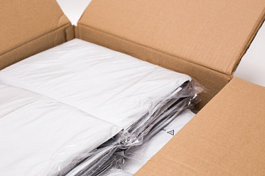 Курьерский пакет пэ с карманом, 330х510+50 мм. У