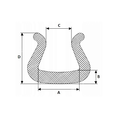 Защитный профиль U Tulip 25-35, 2000 мм