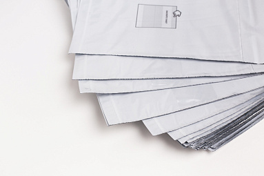 Курьерский пакет пэ с карманом, 330х510+50 мм. У