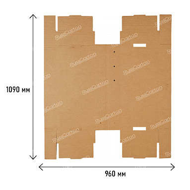 Гардеробный короб №15 с крышкой (большой), 600х500х1300 мм