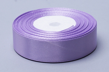 Лента атласная светло-сиреневая, 20 мм х 22.86 м