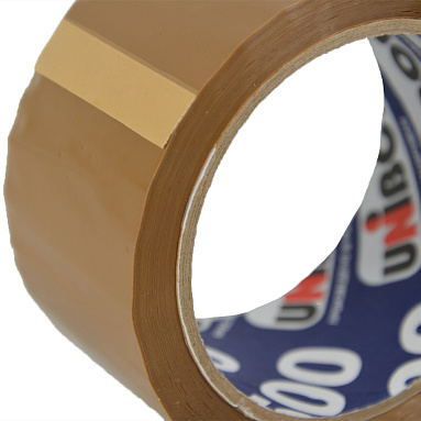 Клейкая лента упаковочная Unibob® 500 коричневая 48 мм х 66 м, толщина 43 мкм