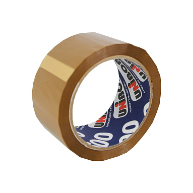 Клейкая лента упаковочная Unibob® 500 коричневая 48 мм х 66 м, толщина 43 мкм