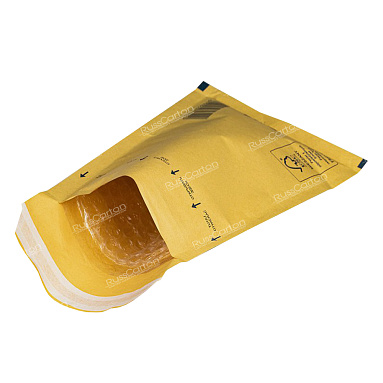 Бурый крафт пакет с прослойкой, 14х22.5 см, В/12-G