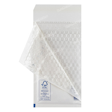 Белый крафт пакет с прослойкой, 12х17.5 см, А-11