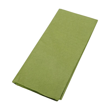 Бумага тишью оливковая, 50х66 см, 10 листов