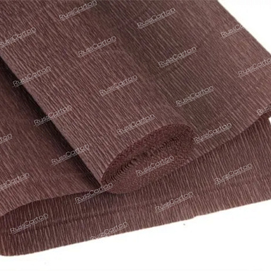 Бумага гофрированная коричнево-серая, 180 гр