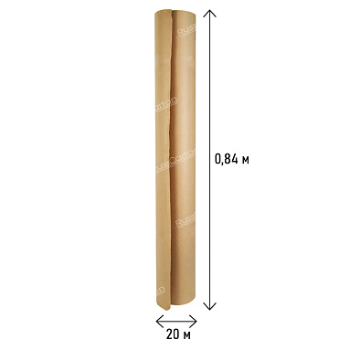 Бумага крафт мешочная, рулон 0.84 х 20 м